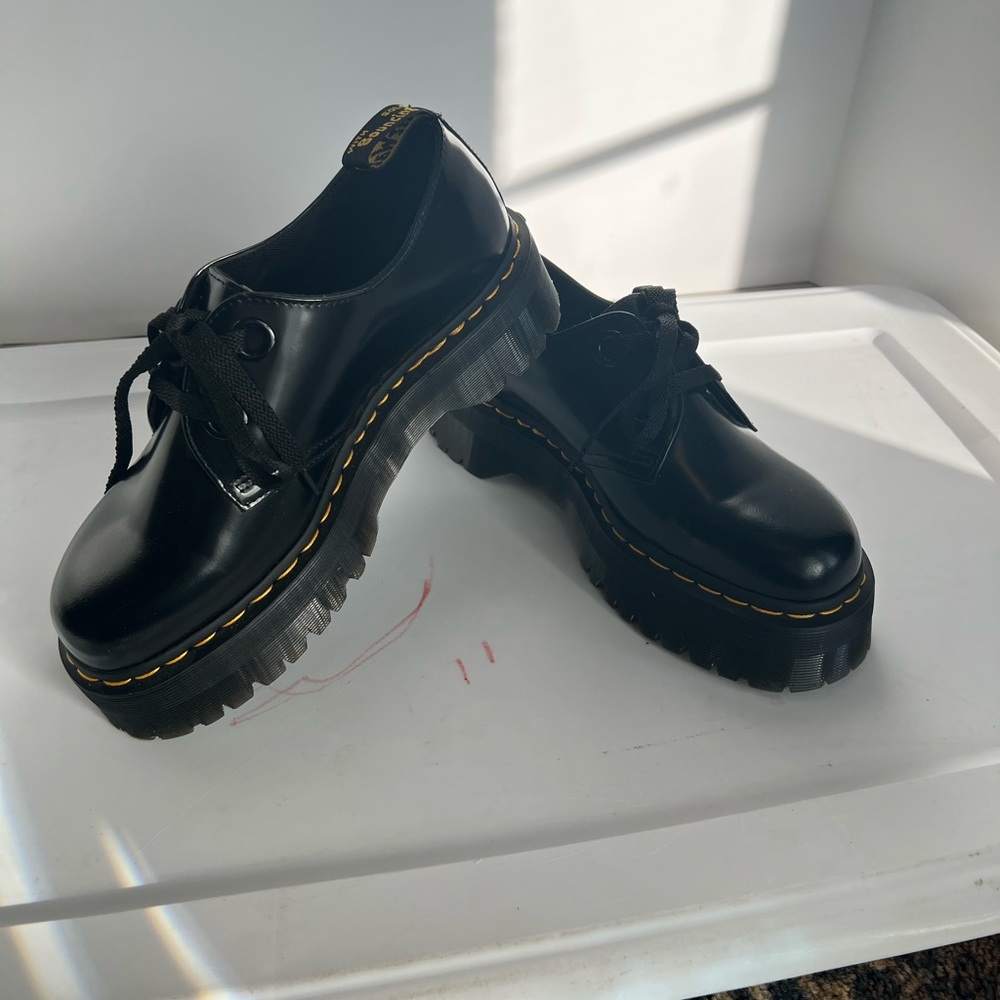 Doc martens platform Holly black shoes size 10 (us)